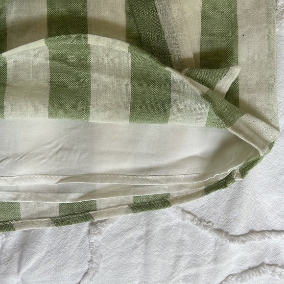 Le Lis green striped wrap skirt - Picture 2 of 3